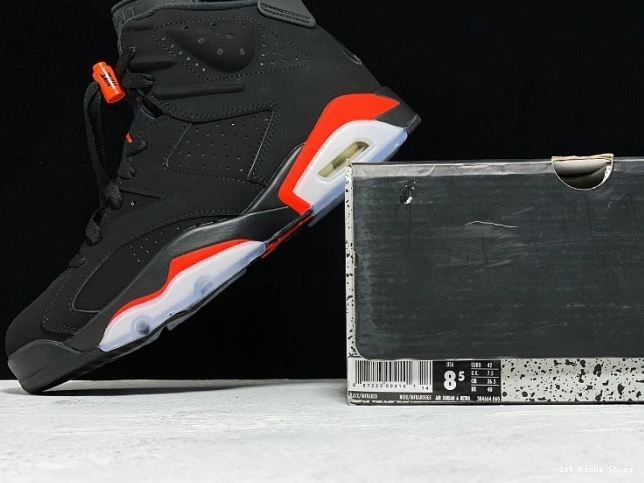 1st Kicks Retro Air Jordan 384664-060 OG Black Infrared 6 0722